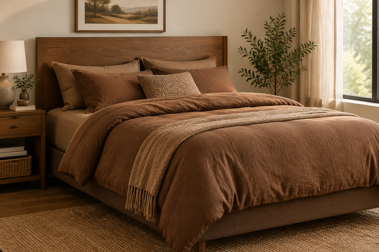 Brown bed