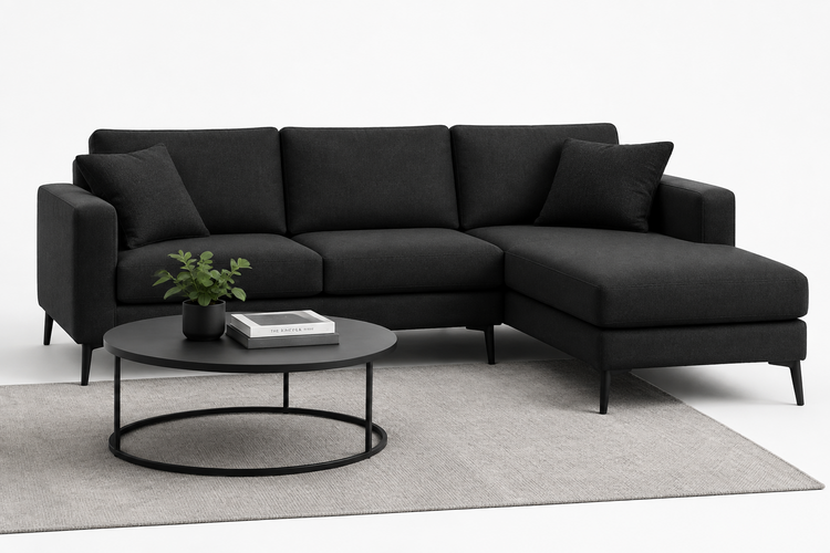 Black sectional